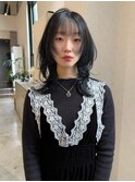 ブルーブラック×ミディアムレイヤー