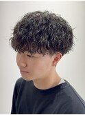 刈り上げマッシュ×縦落ちツイスパ【八王子】
