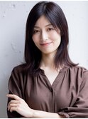30代40代50代◎白髪染めリタッチカラーひし形ショートボブ西新井