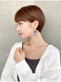 ハンサムショート/丸みショートボブ/20代30代40代50代/顔周り