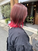 へアサロンアンドカフェガーデン(hair salon&cafe GARDEN)&nbsp;ブリーチありカラー/コーラルベージュ/ピンク