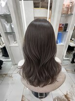 アロン(ALLON) 透明感ダークグレージュ×艶ロング