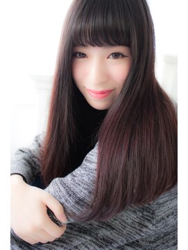 アンジュ ヘアー(Ange hair) 大人かわいい　ストレート重めスタイル