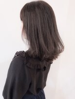 シエル ヘアーデザイン(Ciel Hairdesign) 【Ciel】外ハネミディ×ダークグレーアッシュ