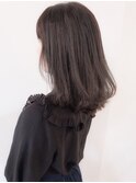 【Ciel】外ハネミディ×ダークグレーアッシュ