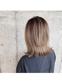mowen×ハイトーンベージュ×外人風カラー