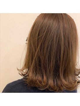 ヘアブランコブランコ 横浜(hair blanco_blanco) 似合わせカット/くびれヘア/デザインカラー/艶ボルドー[横浜駅]
