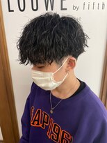 ローウェ バイ フィフス 立川メンズサロン(Louwe by fifth)&nbsp;ツイストスパイラルパーママッシュメンズパーマ波巻きパーマ