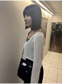 切りっぱなしボブ