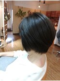 髪質改善大人ショートボブ
