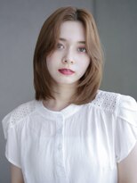 アイティー バイ アルバム 中野店(IT by ALBUM)&nbsp;フェイスレイヤーワンカール_マチルダボブピンクベージュ_29501