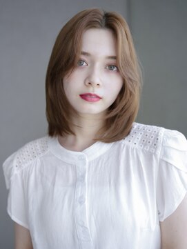 アイティー バイ アルバム 中野店(IT by ALBUM) フェイスレイヤーワンカール_マチルダボブピンクベージュ_29501