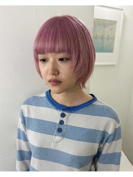 レコ 渋谷(LECO) ペールピンクのハイトーンカラー