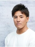 メンズ爽やかツーブロックショート