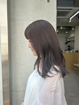 ディジョン(Dijon)&nbsp;韓国顔まわりレイヤーカットグレージュオリーブベージュブラウン