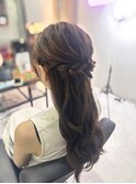 ハーフアップ