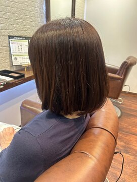 ヘアー サロン アットシュシュ(Hair Salon At'shushu) 大人のワンレンボブで上品さを演出してみました♪