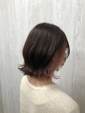テーラヘアー 君津店(TELA HAIR) 外ハネ×インナーカラーピンク【TELA HAIR 君津店】