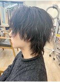 山崎賢人さん風ソフトスパイラル×ウルフパーマ[メンズ]