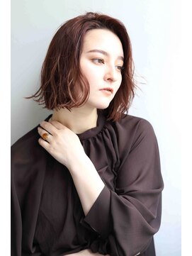 エイトヘアデザイン(EigHt hair design) 大人かわいい外国人風カラー　ショートウルフ