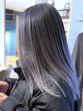 ブレイズヘアー(BLAZEhair) 【透明感+】コントラストバレイヤージュ×ブリーチ2回