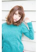 【NiCO 八戸】伸ばしかけ くせ毛風 ふわミディ 大人ボブ ♪