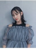 【ステップボーンカット】ミディアムレイヤーロブ