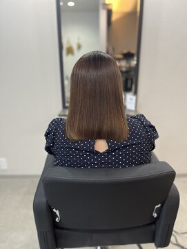 アルス(ALUZ) 髪質改善ストレート×ベージュカラー