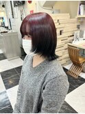 Roots Color／ブリーチ／ウルフカット