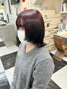 モア 下通店(MORE) Roots Color/ブリーチ/ウルフカット