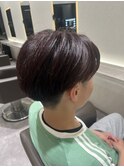 夏っぽさ全開！マッシュ×ピンクブラウン