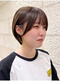 顔まわりカット　小顔ショート　京都美容室　進詩織