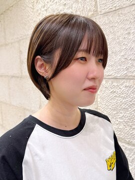ハピネス 河原町店(Happiness) 顔まわりカット　小顔ショート　京都美容室　進詩織