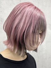 ボヤージュニケ(Voyage Nike)&nbsp;レイヤーボブ/フェイスフレーミング/ペールピンク