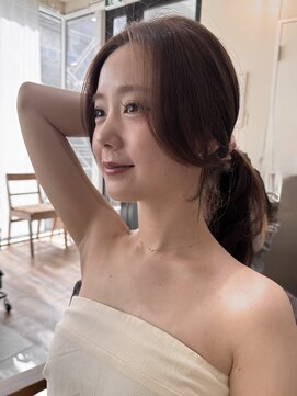 コート 表参道(Cote) ロングレイヤー艶髪美髪 小顔 似合わせ ブラウンカラー 骨格補正