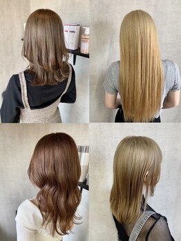トリコ(ToricO)の写真/[駐車場有り◎]ハイトーンやインナーカラーなど最新のデザインカラーは<Hair Design ToricO>にお任せ♪