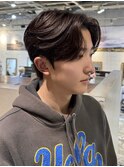 韓国シースルーマッシュアクティブショートルーズパーマラウンド