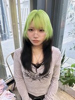 チックタック モーガン モデル(TICK-TOCK MORGAN Model) ルーツカラー/ハッシュカット/ネオングリーン×ブラック/元町駅