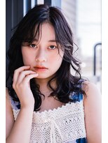 ヘアークラフト(Hair Craft)&nbsp;ゆるふわパーマ×暗髪グレージュ【岡山】ミディアムレイヤー