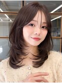 大人可愛い春夏カラー◎美髪ストレート髪質改善カラーロングヘア