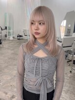 スーパーシーン(SUPER SCENE) レイヤーカット×ブロンドヘア/韓国レイヤー/ブリーチカラー