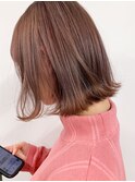 スペシャルアッシュピンクと切りっぱなしボブ＊fukuda
