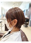 ショートボブ/グレージュカラー/アースカラー◎30代40代50代