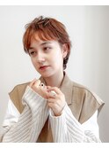 【池袋・ベリーショート】エッジの効いたオレンジベリショ