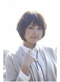 ショートボブ　