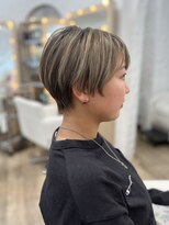 プレーゴ 渋谷店(PREGO) 小顔見せ☆束感ひし形ショートヘア