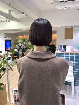 オーシャン(Ocean) 【OceanHair&Life田中愛梨】襟足ギリのまるっとミニボブ！◎
