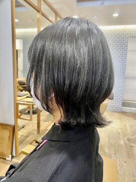 クラップス 京急富岡(CLAPS) ダブルカラーショートボブインナーカラーハイライトケアブリーチ