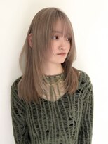 ハイライトバレイヤージュダブルカラー20代30代40代グレージュ