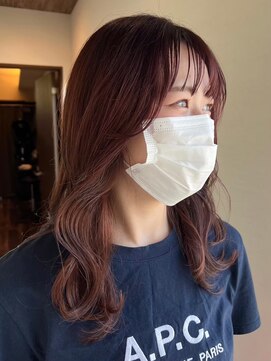 ミルヘアデザイン(mil hair design) ミルクティーベージュダブルカラーインナーカラーハイライト